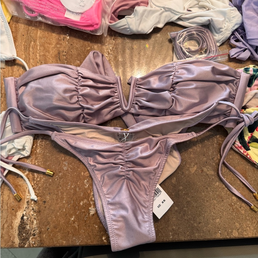 Pilyq Lavender Bikini Set